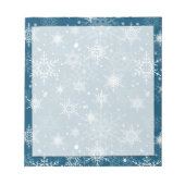 Schneeflocken Notizblock (Vorderseite)