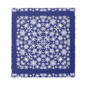 Schneeflocken Notizblock (Vorderseite)