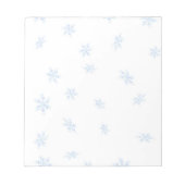 Schneeflocken Notizblock (Vorderseite)