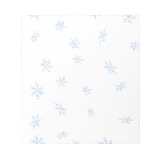 Schneeflocken Notizblock (Vorderseite)