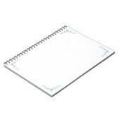 Schneeflocken Notizbuch Notizblock (Linke Seite)