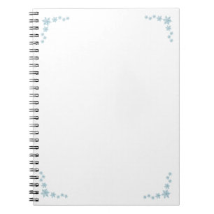 Schneeflocken Notizbuch Notizblock