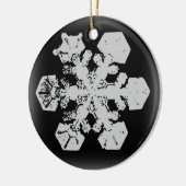 Schneeflocken-Ornament 3 Keramik Ornament (Links)