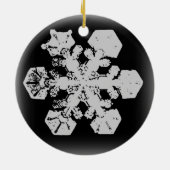 Schneeflocken-Ornament 3 Keramik Ornament (Hinten)
