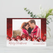 Schneeflocken Ornamente Foto Weihnachten (Stehend Vorderseite)