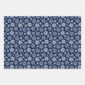 Schneeflocken-Packpapier für den Urlaub Geschenkpapier Set (Vorderseite)