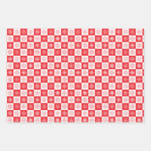 Schneeflocken-Packpapier für den Urlaub Geschenkpapier Set (Vorderseite 2)