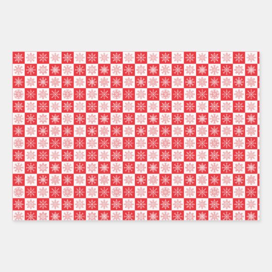 Schneeflocken-Packpapier für den Urlaub Geschenkpapier Set (Vorderseite 2)