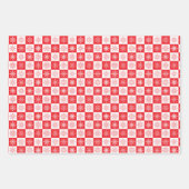 Schneeflocken-Packpapier für den Urlaub Geschenkpapier Set (Vorderseite)