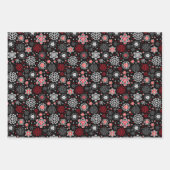 Schneeflocken-Packpapier für den Urlaub Geschenkpapier Set (Vorderseite 2)