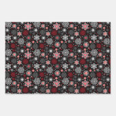 Schneeflocken-Packpapier für den Urlaub Geschenkpapier Set (Vorderseite)