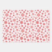 Schneeflocken-Packpapier für den Urlaub Geschenkpapier Set (Vorderseite 3)