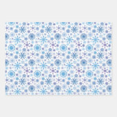 Schneeflocken-Packpapier für den Urlaub Geschenkpapier Set (Vorderseite 3)