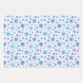 Schneeflocken-Packpapier für den Urlaub Geschenkpapier Set (Vorderseite)