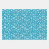 Schneeflocken-Packpapier für den Urlaub Geschenkpapier Set (Vorderseite 3)