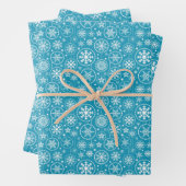 Schneeflocken-Packpapier für den Urlaub Geschenkpapier Set (Beispiel)