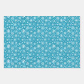 Schneeflocken-Packpapier für den Urlaub Geschenkpapier Set (Vorderseite)