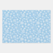 Schneeflocken-Packpapier für den Urlaub Geschenkpapier Set (Vorderseite 2)