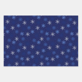 Schneeflocken-Packpapier für den Urlaub Geschenkpapier Set (Vorderseite)