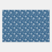 Schneeflocken-Packpapier für den Urlaub Geschenkpapier Set (Vorderseite 3)