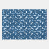 Schneeflocken-Packpapier für den Urlaub Geschenkpapier Set (Vorderseite 2)