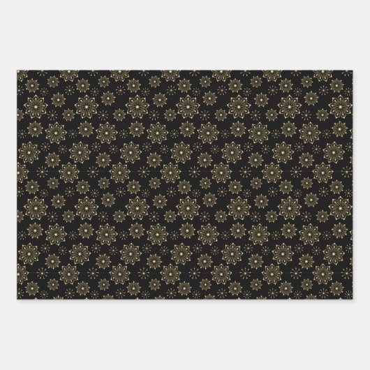 Schneeflocken-Packpapier für den Urlaub Geschenkpapier Set (Vorderseite 3)