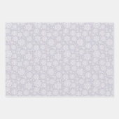 Schneeflocken-Packpapier für den Urlaub Geschenkpapier Set (Vorderseite)