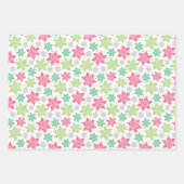Schneeflocken-Packpapier für den Urlaub Geschenkpapier Set (Vorderseite 3)