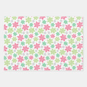 Schneeflocken-Packpapier für den Urlaub Geschenkpapier Set (Vorderseite)