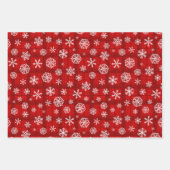 Schneeflocken-Packpapier für den Urlaub Geschenkpapier Set (Vorderseite)