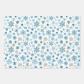Schneeflocken-Packpapier für den Urlaub Geschenkpapier Set (Vorderseite 3)