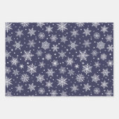 Schneeflocken-Packpapier für den Urlaub Geschenkpapier Set (Vorderseite 2)