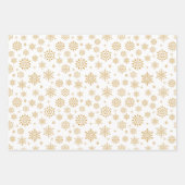 Schneeflocken-Packpapier für den Urlaub Geschenkpapier Set (Vorderseite 3)