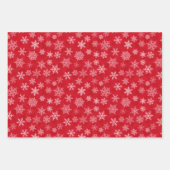 Schneeflocken-Packpapier für den Urlaub Geschenkpapier Set (Vorderseite 3)