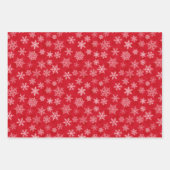 Schneeflocken-Packpapier für den Urlaub Geschenkpapier Set (Vorderseite)