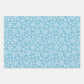 Schneeflocken-Packpapier für den Urlaub Geschenkpapier Set (Vorderseite)