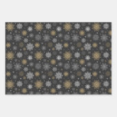 Schneeflocken-Packpapier für den Urlaub Geschenkpapier Set (Vorderseite 3)