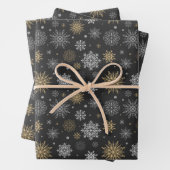 Schneeflocken-Packpapier für den Urlaub Geschenkpapier Set (Beispiel)