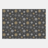 Schneeflocken-Packpapier für den Urlaub Geschenkpapier Set (Vorderseite)