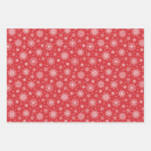 Schneeflocken-Packpapier für den Urlaub Geschenkpapier Set (Vorderseite 2)