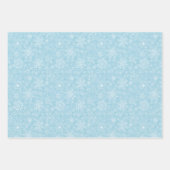 Schneeflocken-Packpapier für den Urlaub Geschenkpapier Set (Vorderseite)