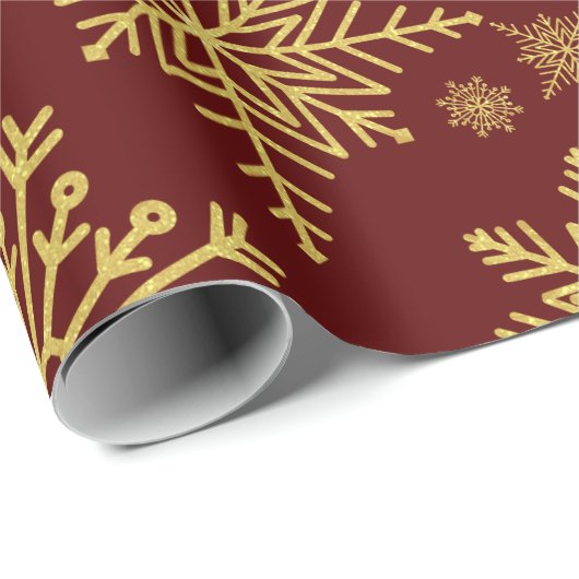 Schneeflocken-Papier für den glühenden Glitzer Geschenkpapier (Rolleneckpunkt)