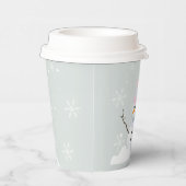 Schneeflocken Pappbecher (Rechts)