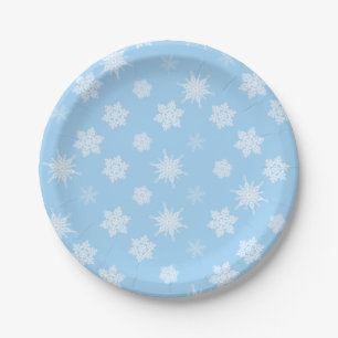 Schneeflocken Pappteller