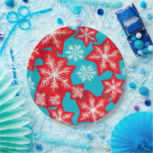 Schneeflocken Pappteller (Party)