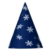 Schneeflocken Partyhütchen (Vorderseite)