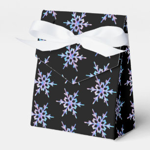 Schneeflocken, pastellfarbene irisierende Kristall Geschenkschachtel