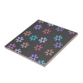 Schneeflocken Pattern Schneeerlebnis Fliese (Seite)