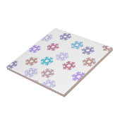 Schneeflocken Pattern Schneeerlebnis Fliese (Seite)