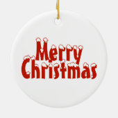 Schneeflocken Personalisiert Name Keramik Ornament (Hinten)